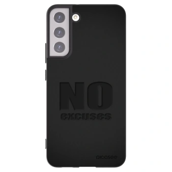 Picasee crna silikonska maskica za Samsung Galaxy S22+ 5G - No Excuses
