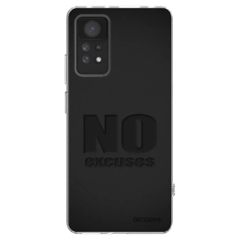 Picasee silikonska prozirna maskica za Xiaomi Redmi Note 11 Pro - No Excuses