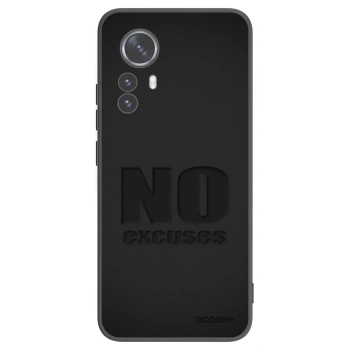 Picasee crna silikonska maskica za Xiaomi 12 Pro - No Excuses