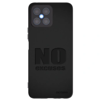 Picasee crna silikonska maskica za Honor X8 4G - No Excuses