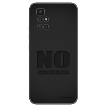 Picasee crna silikonska maskica za Xiaomi Redmi 10 (2022) - No Excuses