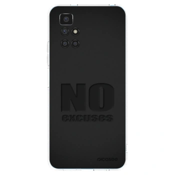 Picasee silikonska prozirna maskica za Xiaomi Redmi 10 (2022) - No Excuses