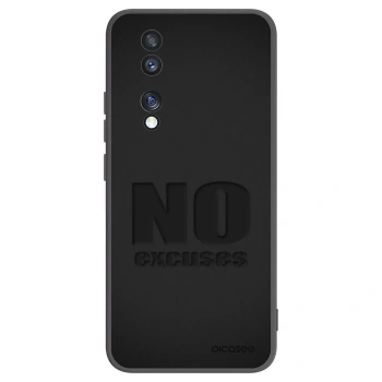 Picasee crna silikonska maskica za Honor 70 - No Excuses