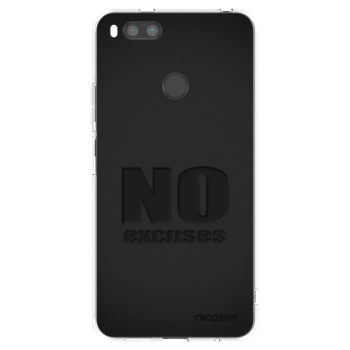 Picasee silikonska prozirna maskica za Xiaomi Redmi A1 - No Excuses