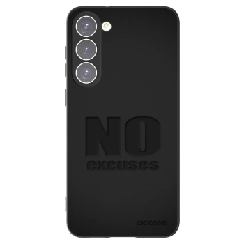 Picasee crna silikonska maskica za Samsung Galaxy S23+ 5G - No Excuses