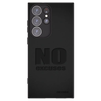 Picasee crna silikonska maskica za Samsung Galaxy S23 Ultra 5G - No Excuses