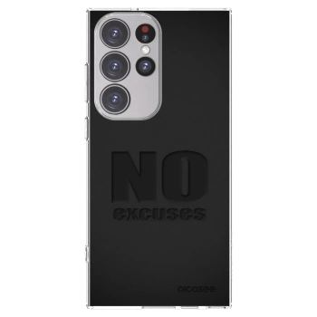 Picasee silikonska prozirna maskica za Samsung Galaxy S23 Ultra 5G - No Excuses