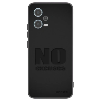 Picasee crna silikonska maskica za Xiaomi Redmi Note 12 5G - No Excuses