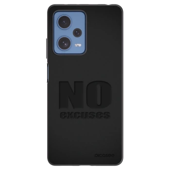 Picasee crna silikonska maskica za Xiaomi Redmi Note 12 Pro 5G - No Excuses