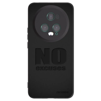 Picasee crna silikonska maskica za Honor Magic5 Pro - No Excuses
