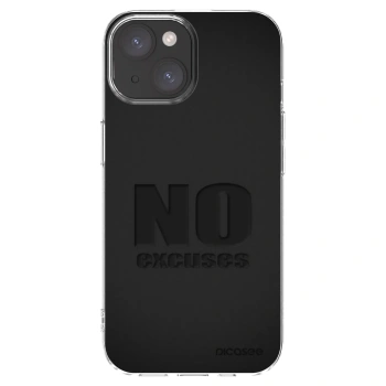 Picasee silikonska prozirna maskica za Apple iPhone 15 - No Excuses