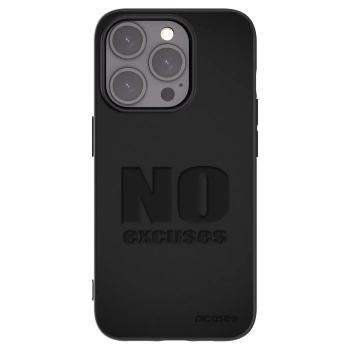 Picasee crna silikonska maskica za Apple iPhone 15 Pro - No Excuses