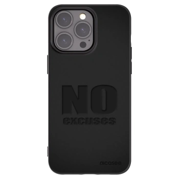 Picasee crna silikonska maskica za Apple iPhone 15 Pro Max - No Excuses