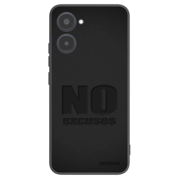 Picasee crna silikonska maskica za Realme 10 4G - No Excuses