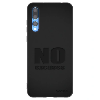 Picasee crna silikonska maskica za Huawei P20 Pro - No Excuses