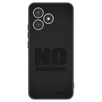 Picasee crna silikonska maskica za Realme C53 - No Excuses