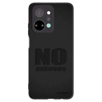 Picasee crna silikonska maskica za Honor X7a - No Excuses