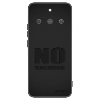 Picasee crna silikonska maskica za Realme 11 Pro+ - No Excuses