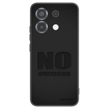 Picasee crna silikonska maskica za Xiaomi Poco X6 - No Excuses