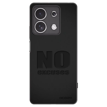 Picasee crna silikonska maskica za Xiaomi Redmi Note 13 4G - No Excuses