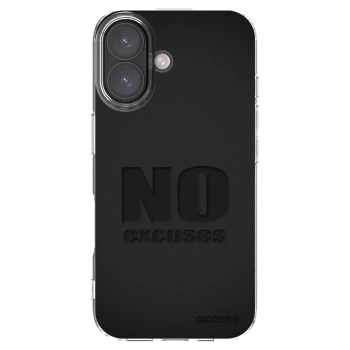 Picasee silikonska prozirna maskica za Apple iPhone 16 - No Excuses