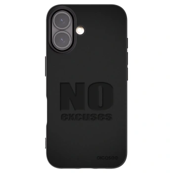 Picasee crna silikonska maskica za Apple iPhone 16 - No Excuses