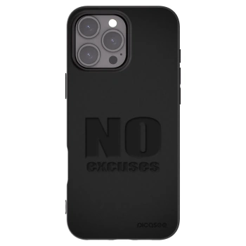 Picasee crna silikonska maskica za Apple iPhone 16 Pro Max - No Excuses