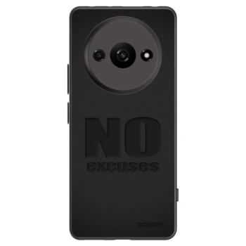 Picasee crna silikonska maskica za Xiaomi Redmi A3 - No Excuses