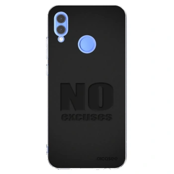 Picasee silikonska prozirna maskica za Honor 10 Lite - No Excuses