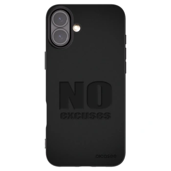 Picasee crna silikonska maskica za Apple iPhone 16 Plus - No Excuses