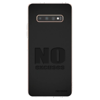 Picasee silikonska prozirna maskica za Samsung Galaxy S10 Plus G975 - No Excuses