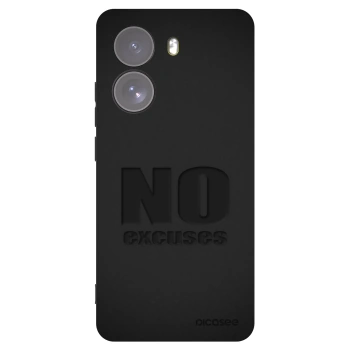 Picasee crna silikonska maskica za Xiaomi Poco X7 - No Excuses