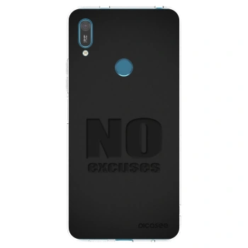 Picasee silikonska prozirna maskica za Huawei Y7 2019 - No Excuses