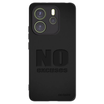 Picasee crna silikonska maskica za Xiaomi Redmi Note 14 4G - No Excuses