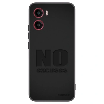 Picasee crna silikonska maskica za Motorola Moto G05 - No Excuses