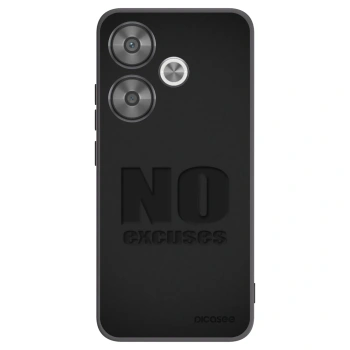 Picasee crna silikonska maskica za Xiaomi Poco F6 - No Excuses