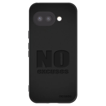 Picasee crna silikonska maskica za Google Pixel 9a - No Excuses