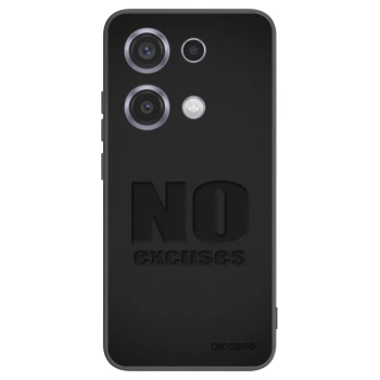Picasee crna silikonska maskica za Xiaomi Redmi Note 14S - No Excuses