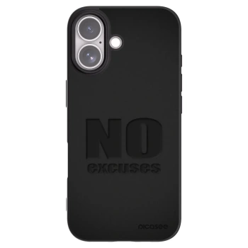 Picasee crna silikonska maskica za Apple iPhone 17 - No Excuses