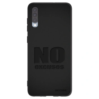 Picasee crna silikonska maskica za Samsung Galaxy A70 A705F - No Excuses