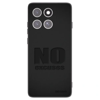 Picasee crna silikonska maskica za Motorola Edge 60 Pro - No Excuses