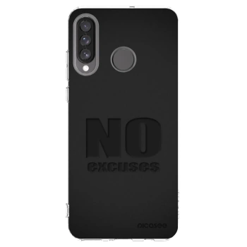Picasee silikonska prozirna maskica za Huawei P30 Lite - No Excuses