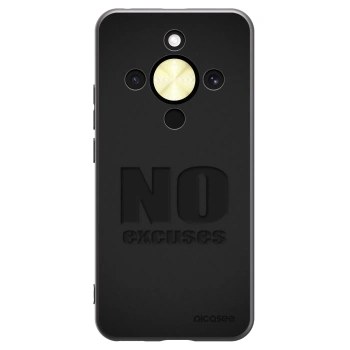 Picasee crna silikonska maskica za Honor Magic8 Lite 5G - No Excuses