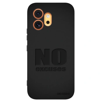Picasee crna silikonska maskica za Honor 600 - No Excuses