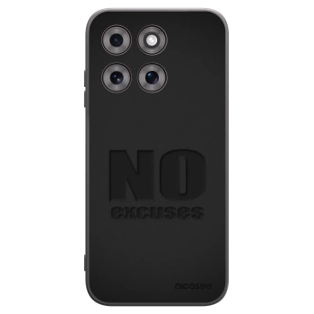 Picasee crna silikonska maskica za Motorola Moto G77 - No Excuses