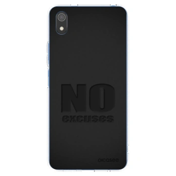Picasee silikonska prozirna maskica za Xiaomi Redmi 7A - No Excuses