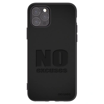 Picasee crna silikonska maskica za Apple iPhone 11 Pro - No Excuses