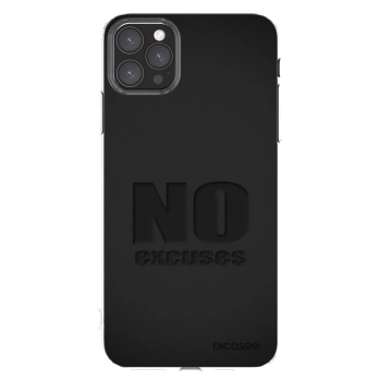 Picasee silikonska prozirna maskica za Apple iPhone 11 Pro Max - No Excuses