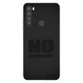 Picasee silikonska prozirna maskica za Xiaomi Redmi Note 8 - No Excuses