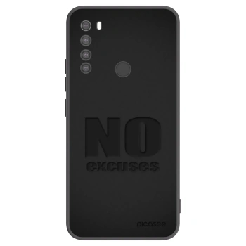 Picasee crna silikonska maskica za Xiaomi Redmi Note 8 - No Excuses